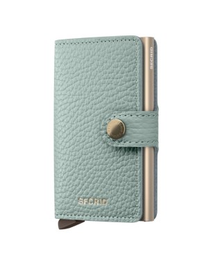 Secrid - Pebble Leather and Aluminum Miniwallet - Sea Green