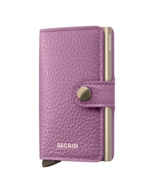  Secrid - Miniwallet in pelle e alluminio Pebble