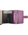  Secrid - Miniwallet in pelle e alluminio Pebble
