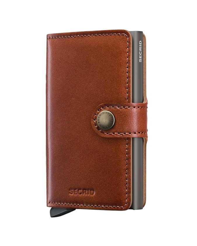  Secrid - Miniwallet in pelle e alluminio Texano