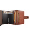 Secrid - Portafoglio in pelle sfumata ed alluminio Miniwallet Vintage