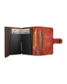 Secrid - Portafoglio in pelle sfumata ed alluminio Miniwallet Vintage