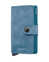 Secrid - Portafoglio in pelle sfumata ed alluminio Miniwallet Vintage