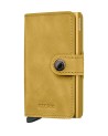 Secrid - Geldbörse aus meliertem Leder und Aluminium Miniwallet Vintage
