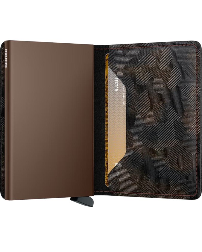  Secrid - Slim wallet in pelle e alluminio Jungle