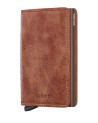 Secrid - Portafoglio sottile in pelle e alluminio Slimwallet Vintage