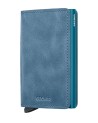 Secrid - Portafoglio sottile in pelle e alluminio Slimwallet Vintage