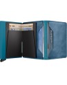 Secrid - Portafoglio sottile in pelle e alluminio Slimwallet Vintage