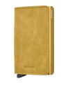 Secrid - Portafoglio sottile in pelle e alluminio Slimwallet Vintage