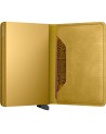 Secrid - Portafoglio sottile in pelle e alluminio Slimwallet Vintage