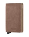 Secrid - Schlankes Portemonnaie aus Leder und Aluminium Slimwallet Vintage