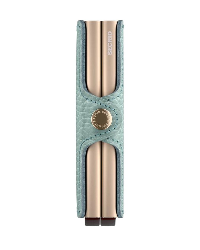  Secrid - Twin wallet in pelle e alluminio Pebble