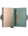Secrid - Pebble Leather and Aluminum Twin Wallet