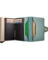  Secrid - Twin wallet in pelle e alluminio Pebble