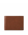 PIQUADRO - Portafoglio uomo con portamonete in pelle - Cuoio