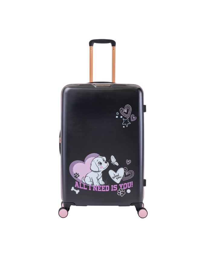  Braccialini – Trolley Tg. L 4 ruote in policarbonato Puppies