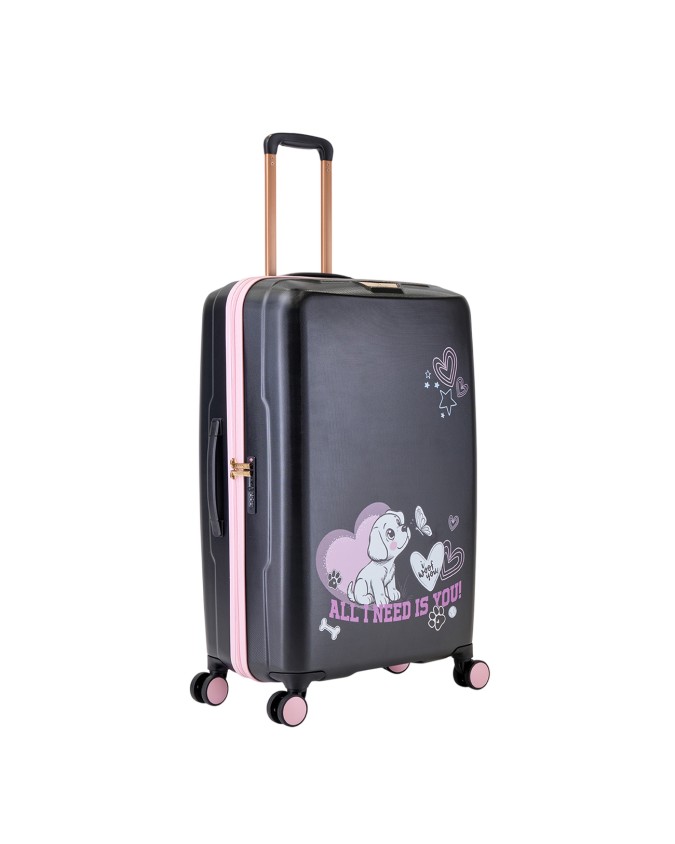  Braccialini – Trolley Tg. L 4 ruote in policarbonato Puppies