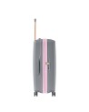 Braccialini - Erweiterbarer 4-Rad-Trolley, Größe L, aus Polycarbonat, Farbe: Perla