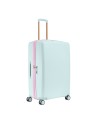 Braccialini - Erweiterbarer 4-Rad-Trolley, Größe L, aus Polycarbonat, Farbe: Perla