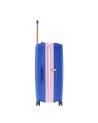 Braccialini - Erweiterbarer 4-Rad-Trolley, Größe L, aus Polycarbonat, Farbe: Perla
