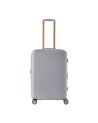 Braccialini - Erweiterbarer 4-Rad-Trolley, Größe M, aus Polycarbonat, Farbe Perla
