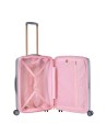 Braccialini - Erweiterbarer 4-Rad-Trolley, Größe M, aus Polycarbonat, Farbe Perla