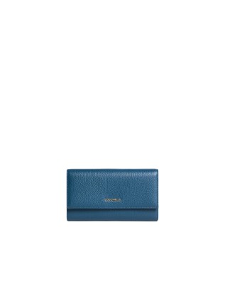  Coccinelle - Portafoglio con patta e porta monete in pelle