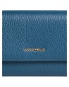 Coccinelle - Wallet with flap and coin pocket made of Metallic Soft leather