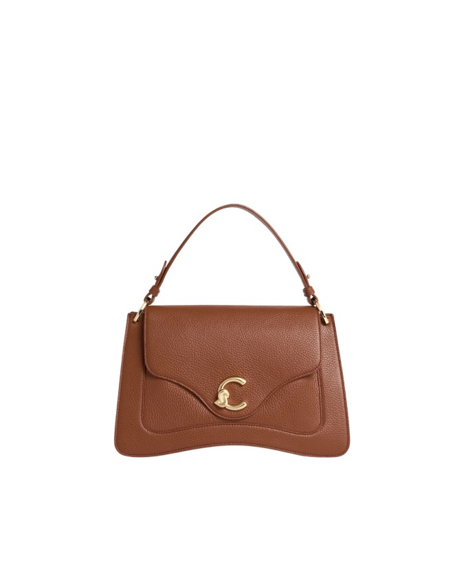  Coccinelle – Borsa a mano in pelle con patta media C-ME