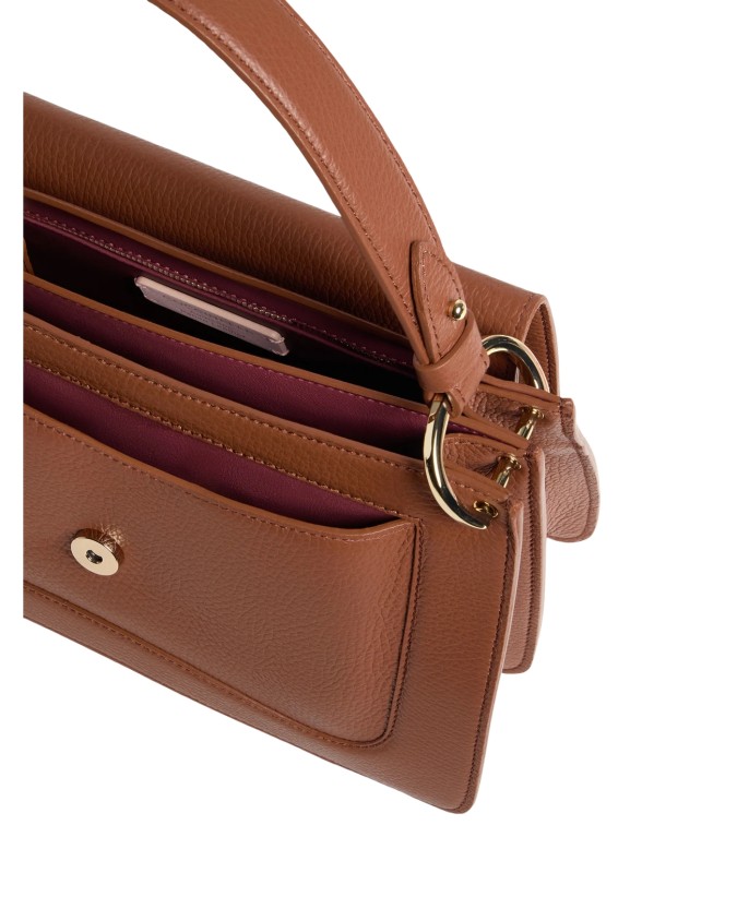 Coccinelle – Borsa a mano in pelle con patta media C-ME