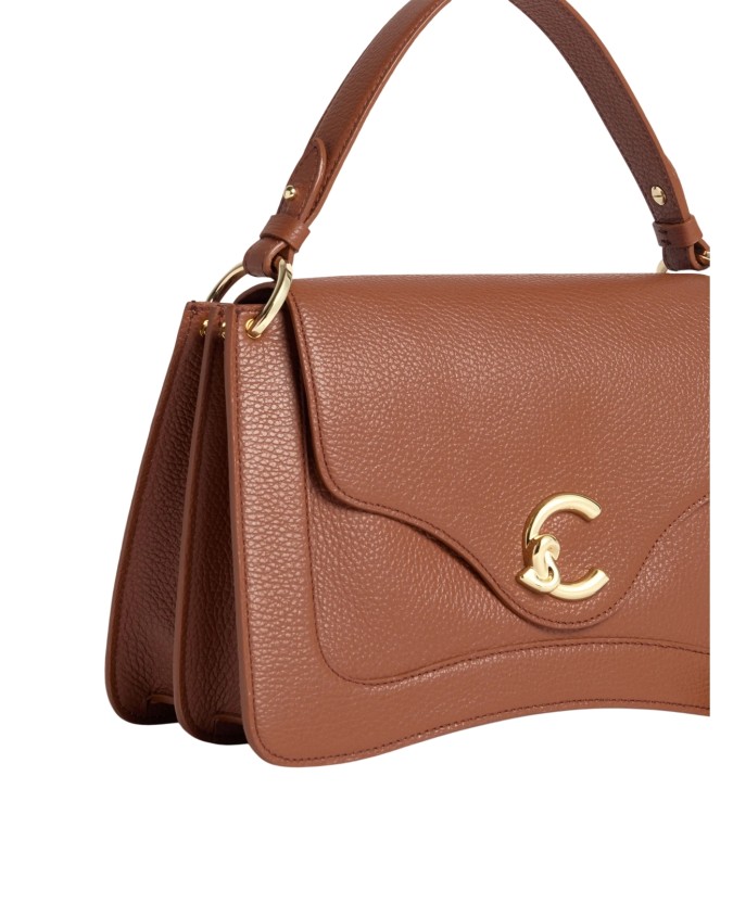  Coccinelle – Borsa a mano in pelle con patta media C-ME