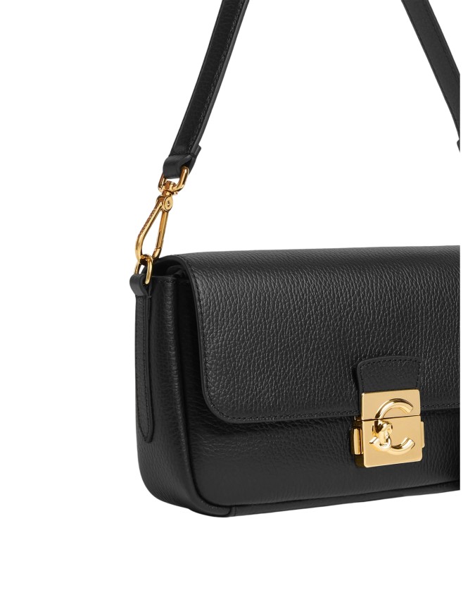 Coccinelle - Medium C-Me Leather Shoulder Bag with Flap and