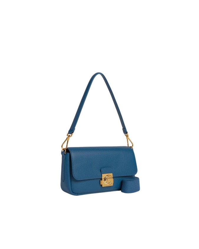 Coccinelle - Medium C-Me Leather Shoulder Bag with Flap and