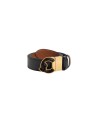  Coccinelle - Cintura donna in pelle bicolore C-Me Marble