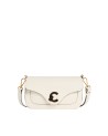  Coccinelle - Borsa a Spalla in Pelle Liscia Logo Tartarugato