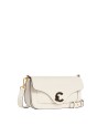  Coccinelle - Borsa a Spalla in Pelle Liscia Logo Tartarugato