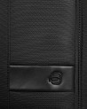 Piquadro – Leather and fabric travel backpack with a 14-inch laptop compartment