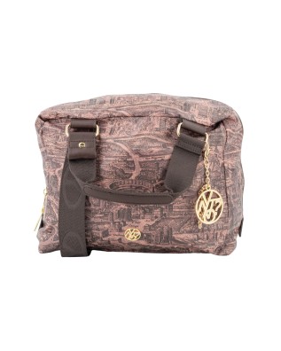  Ynot - Borsa bauletto in pvc fantasia città Gum