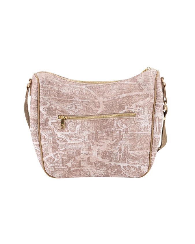 Ynot - Borsa a spalla in pvc con tasca esterna Aeterna