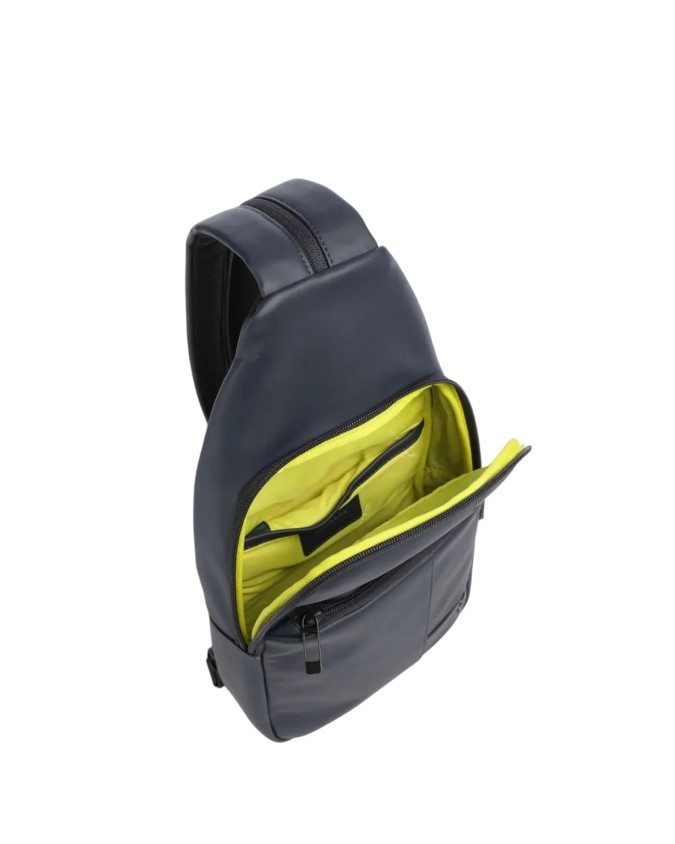 Piquadro - Zaino uomo monospalla in tessuto gommato Wollem