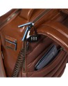  Piquadro - Zaino porta pc 14" in pelle personalizzabile Blue