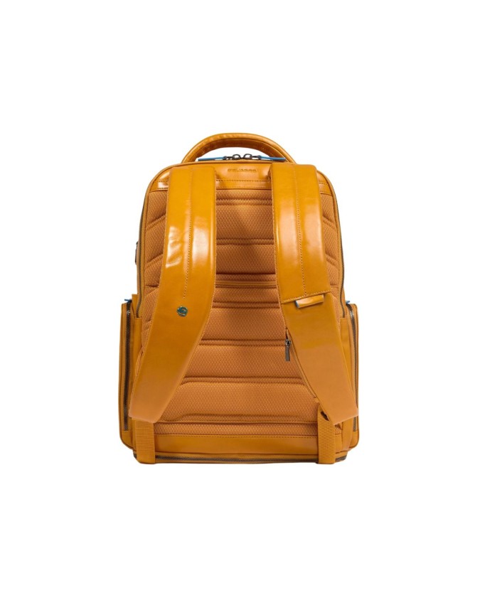  Piquadro - Zaino in pelle porta pc 15,6'' personalizzabile