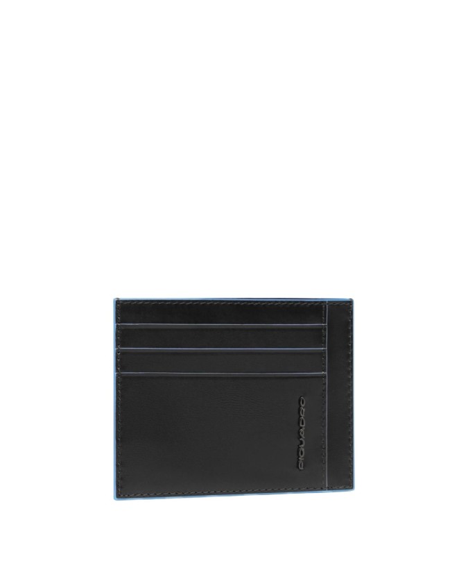 Piquadro - Blue Square Leather Credit...