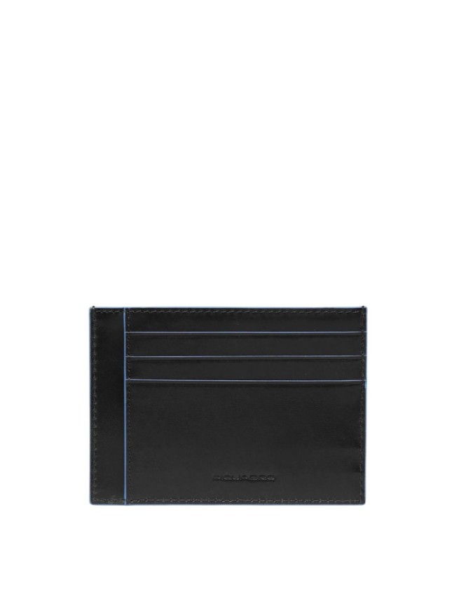 Piquadro - Blue Square Leather Credit...