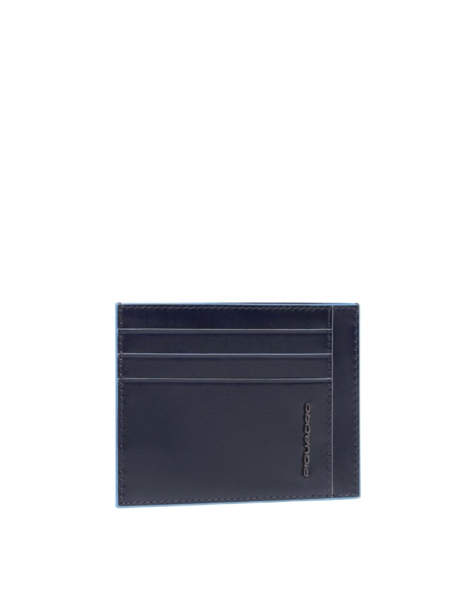 Piquadro - Blue Square Leather Credit...