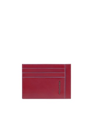 Piquadro - Porta carte di credito in pelle Blue Square -...