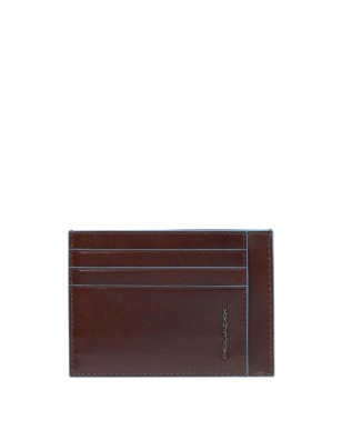 Piquadro - Porta carte di credito in pelle Blue Square -...