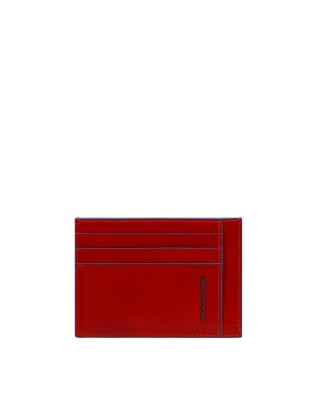 Piquadro - Porta carte di credito in pelle Blue Square -...