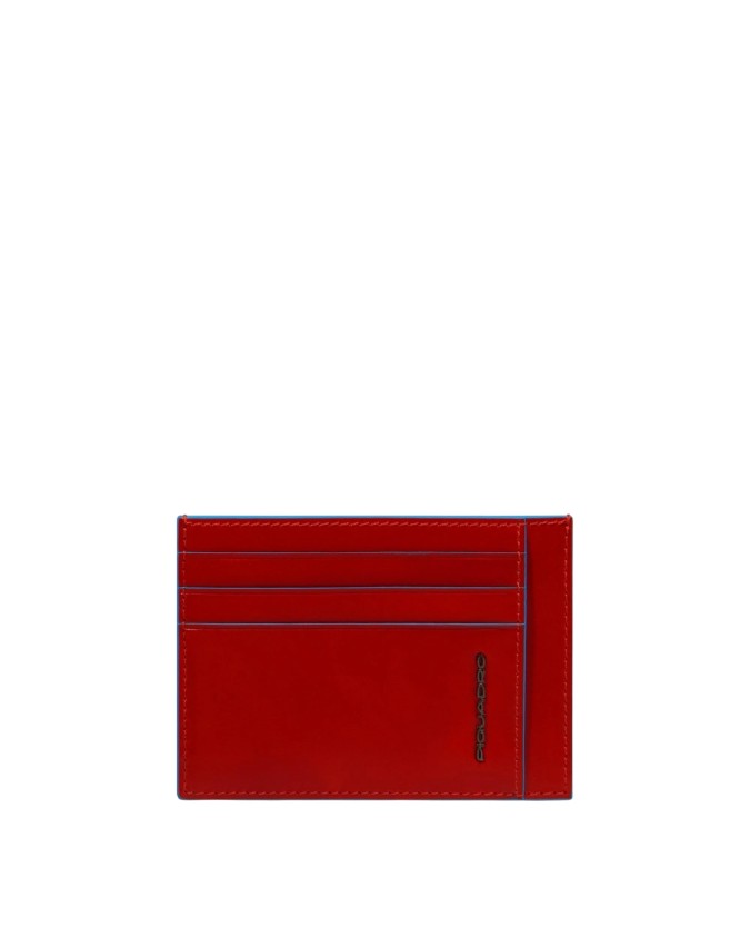 Piquadro - Blue Square Leather Credit...