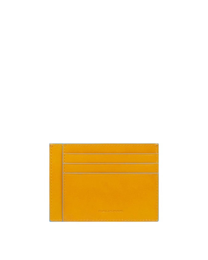Piquadro - Blue Square Leather Credit...